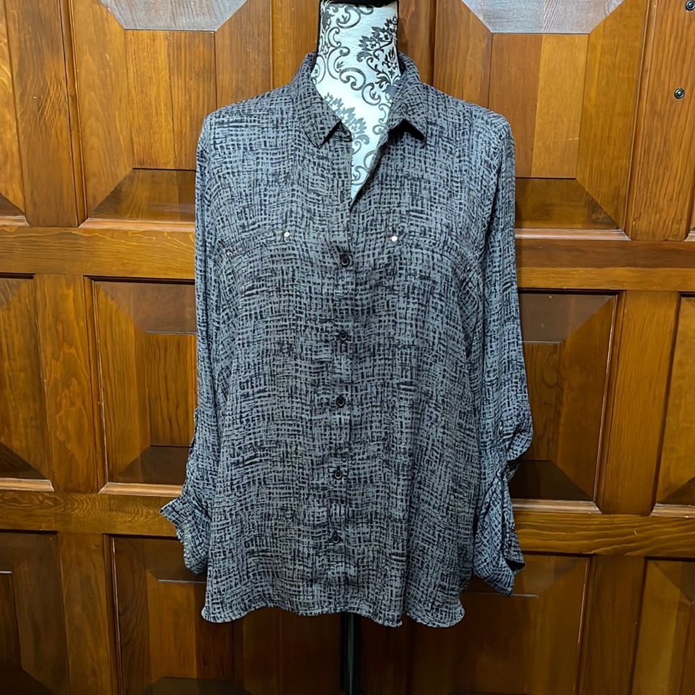 Apt 9 black button up shirt XXL